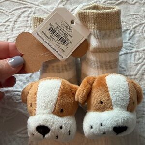 Mud Pie Baby bullDog Booties